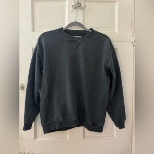 Anine Bing Men's Dark Gray Crewneck Sweater